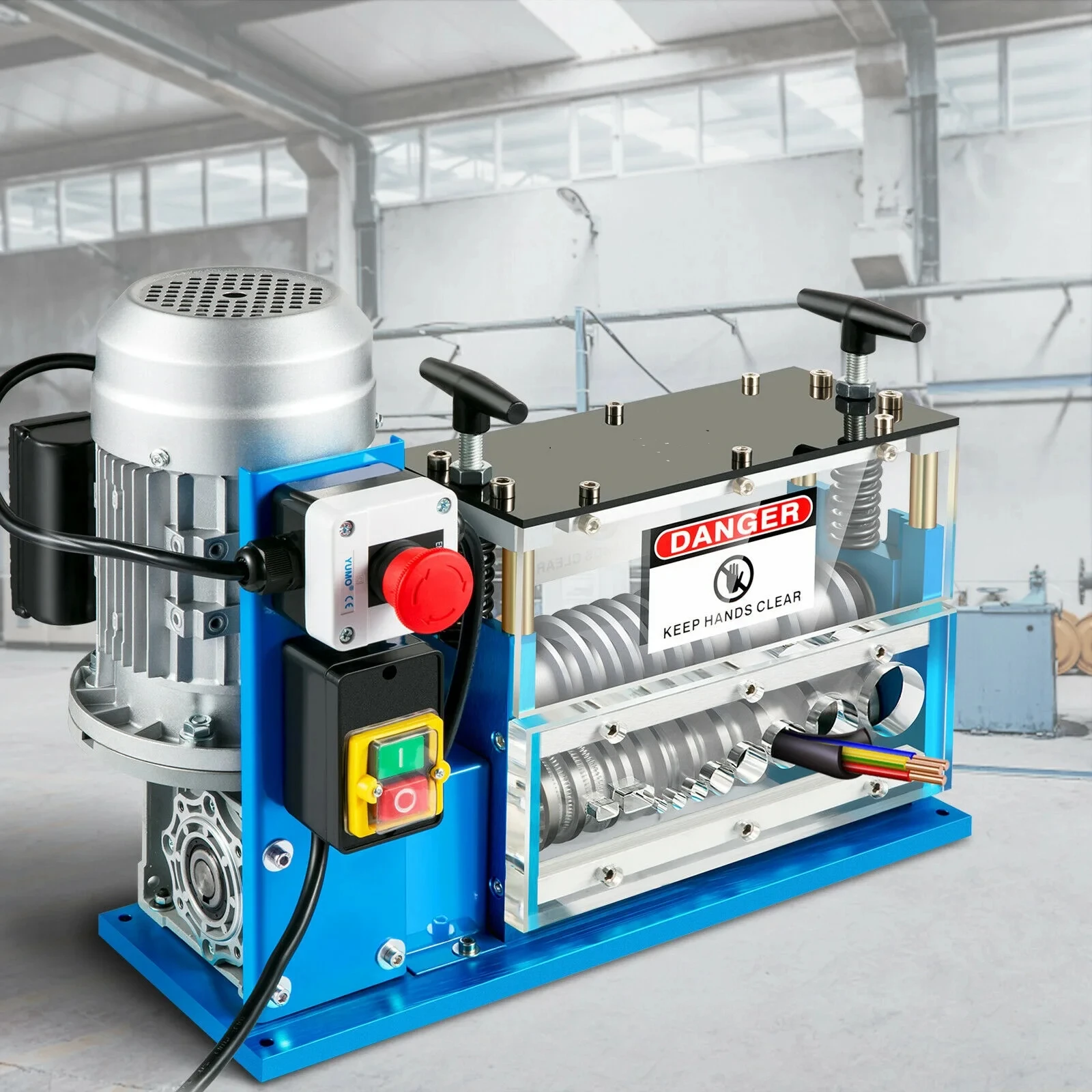 DG-750 1.5-38 mm Electric Wire Stripping Machine Wire Stripper Peeler For Copper Scrap Diameter 750W