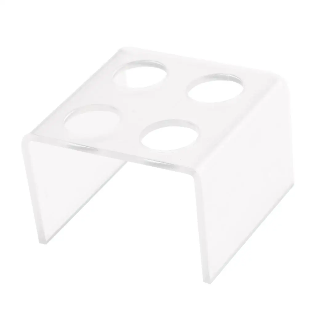 Soporte de molde de lápiz labial de silicona de diseño Simple de 4 agujeros acrílico, soporte de molde de bálsamo labial