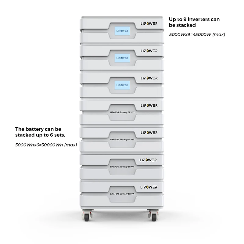 Lipower 5kw inverter 10kwh lifepo4 battery all In one power system ess home energy storage