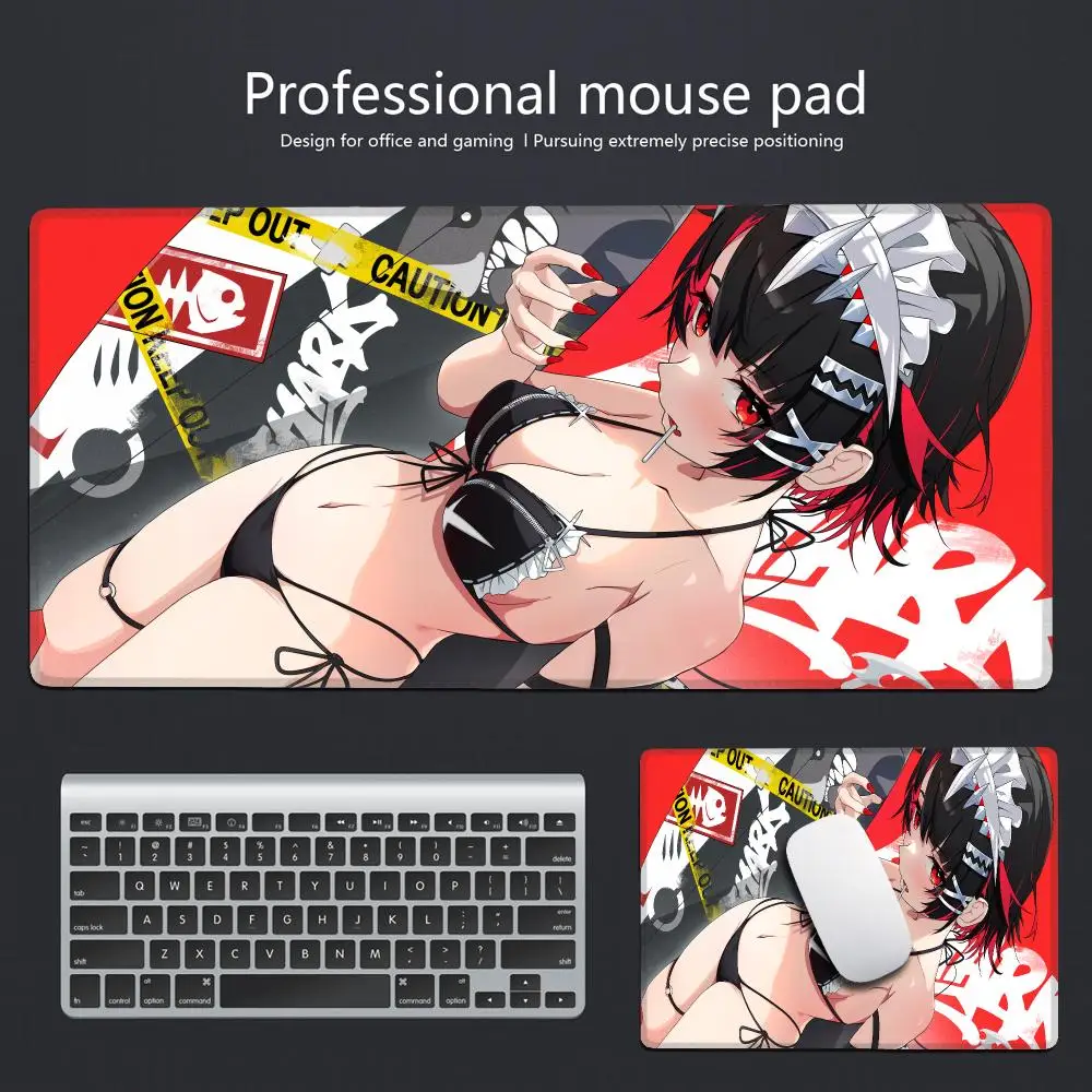 Mousepad Ellen Joe Zenless Zone Zero ZZZ Overlock Mouse Pad Gaming HYBXAXC Accessories Anime Girl Non-slip HD Printing Desk Mat
