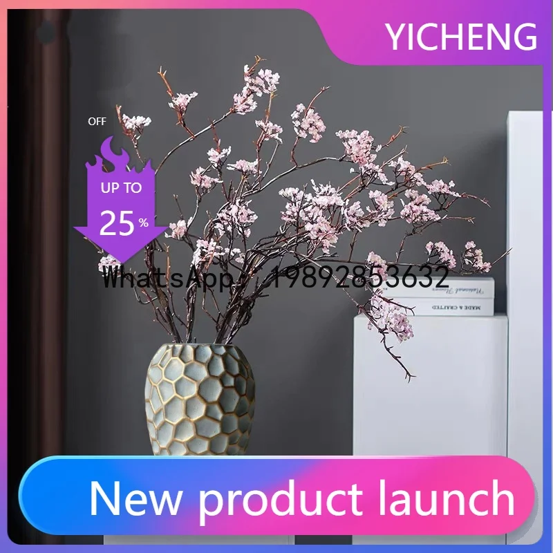 

Ceramic Vase Geometric Diamond Check Flower Vase Floral Arrangement Accessories Ginger Jar Ceramic Checkmate Jar Home Decoration