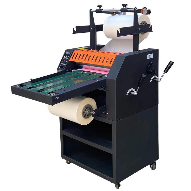 

Laminating machine Fully automatic A3 hot laminating and cold laminating steel roller laminating machine Large roller