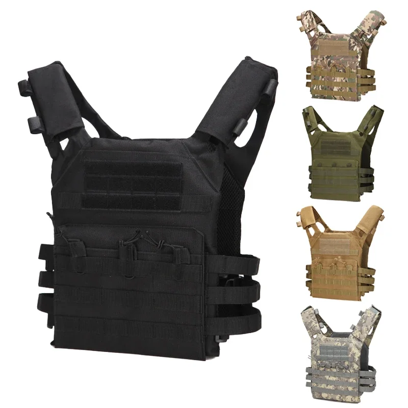 

Tactical Vest Waterproof Outdoor Body Lightweight Adjustable JPC Molle Plate Carrier Hunting Vest CS Game Jungle Gear