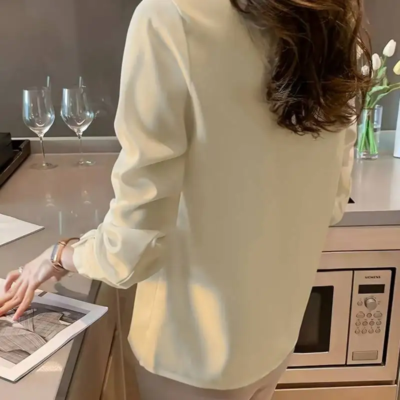 New Solid-Color Long-Sleeve Shirt | Double Placket Design, Commuting Style, Simple & Versatile Top