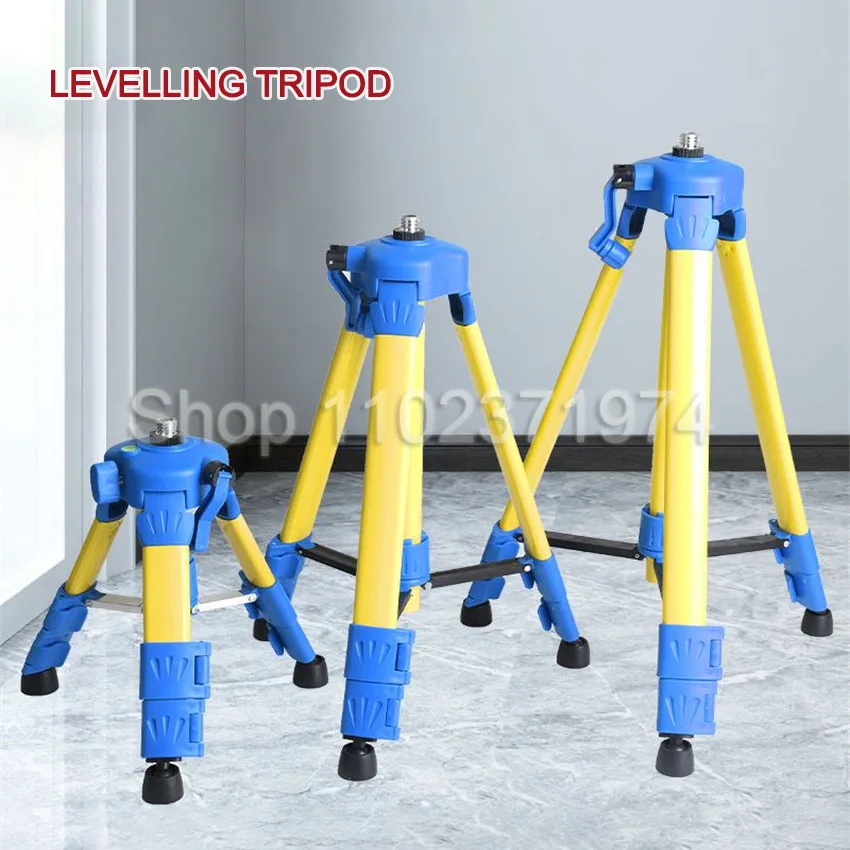 Universal Adjustable Leveling Tripod Stand 1.6M/1.2M with Bubble Level for Automatic Self Leveling Laser Level