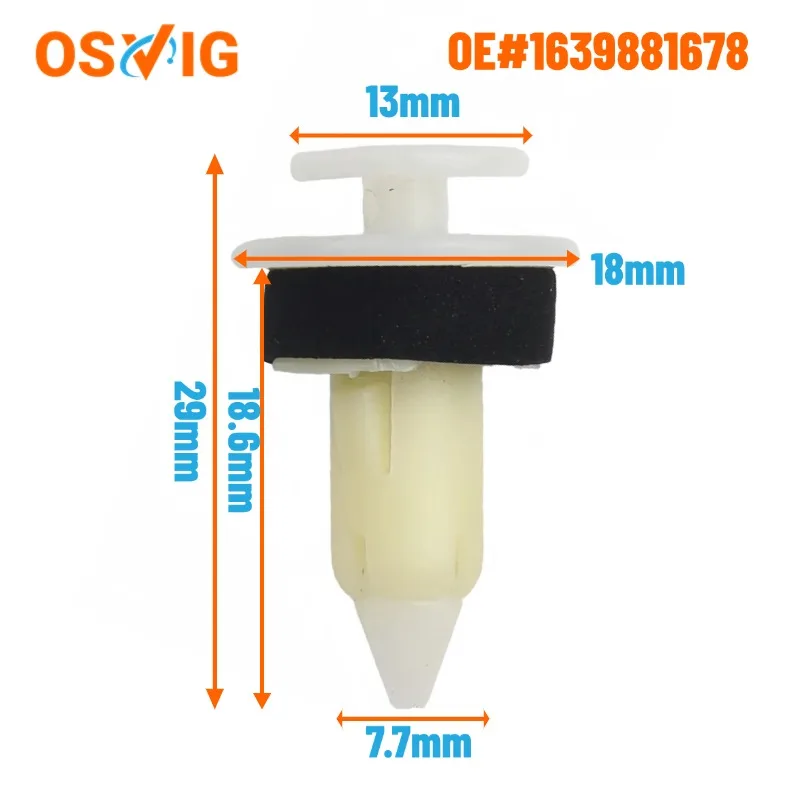 

20pcs OE#1639881678 55350747AB For Mercedes -Benz Chrysler Dodge Inner Door Panel Clip With Sealer Fastener