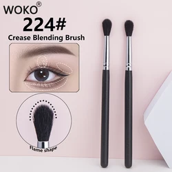 224 Crease Brush Eye Shadow Crease Blending Makeup Brushes High Quality Flame Shape Goat Hair Eye Shadow Crease Makeup Tool