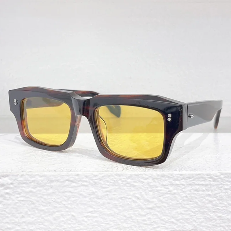 Óculos de sol quadrados feminino marca designer de alta qualidade quadro acetato retro uv400 lente tons óculos de sol feminino