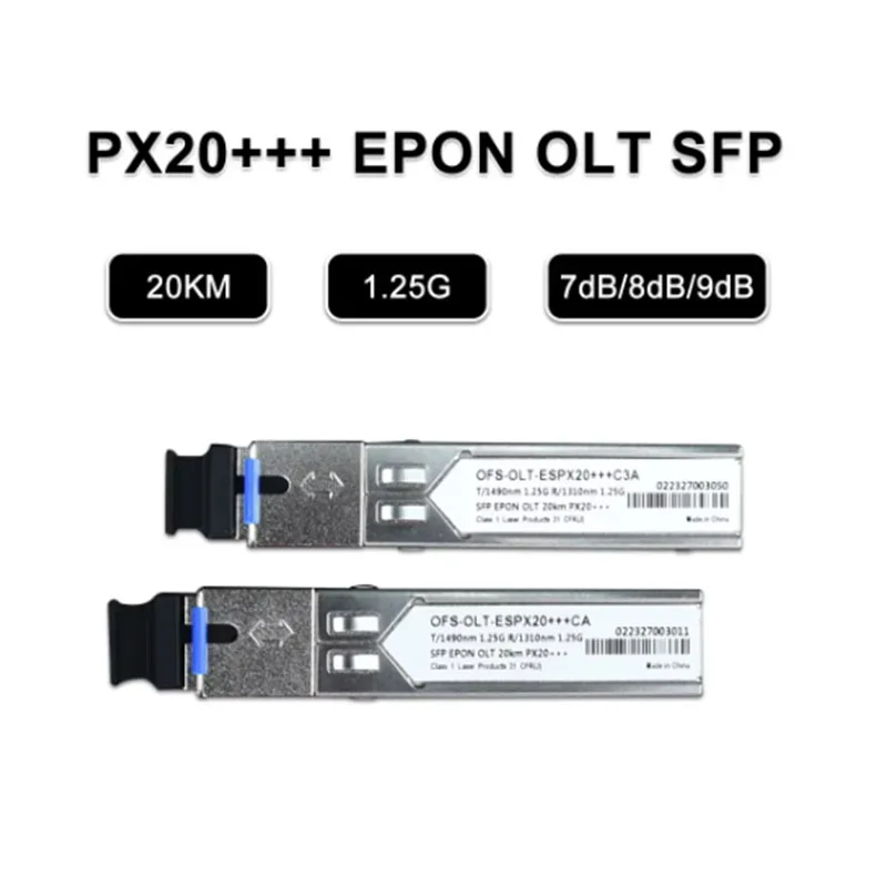 

EPON OTL PX20 +++ 1.25G/2.5G 7dB 8dB 9dB PX20 +++ 20km SC 1490/1310nm Port EPON OLT SFP Free shipping