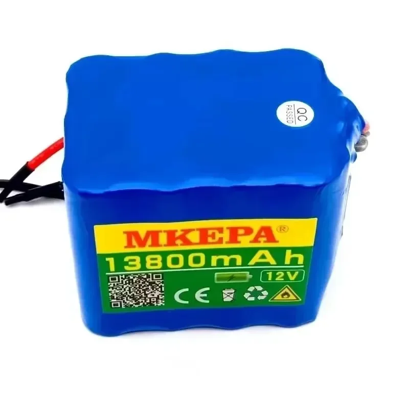 BMS Protected 3S4P 12V 13.8Ah 18650 Lithium Battery for LED Lighting, Ship, UAV, Instruments, Traffic Signs, Speaker