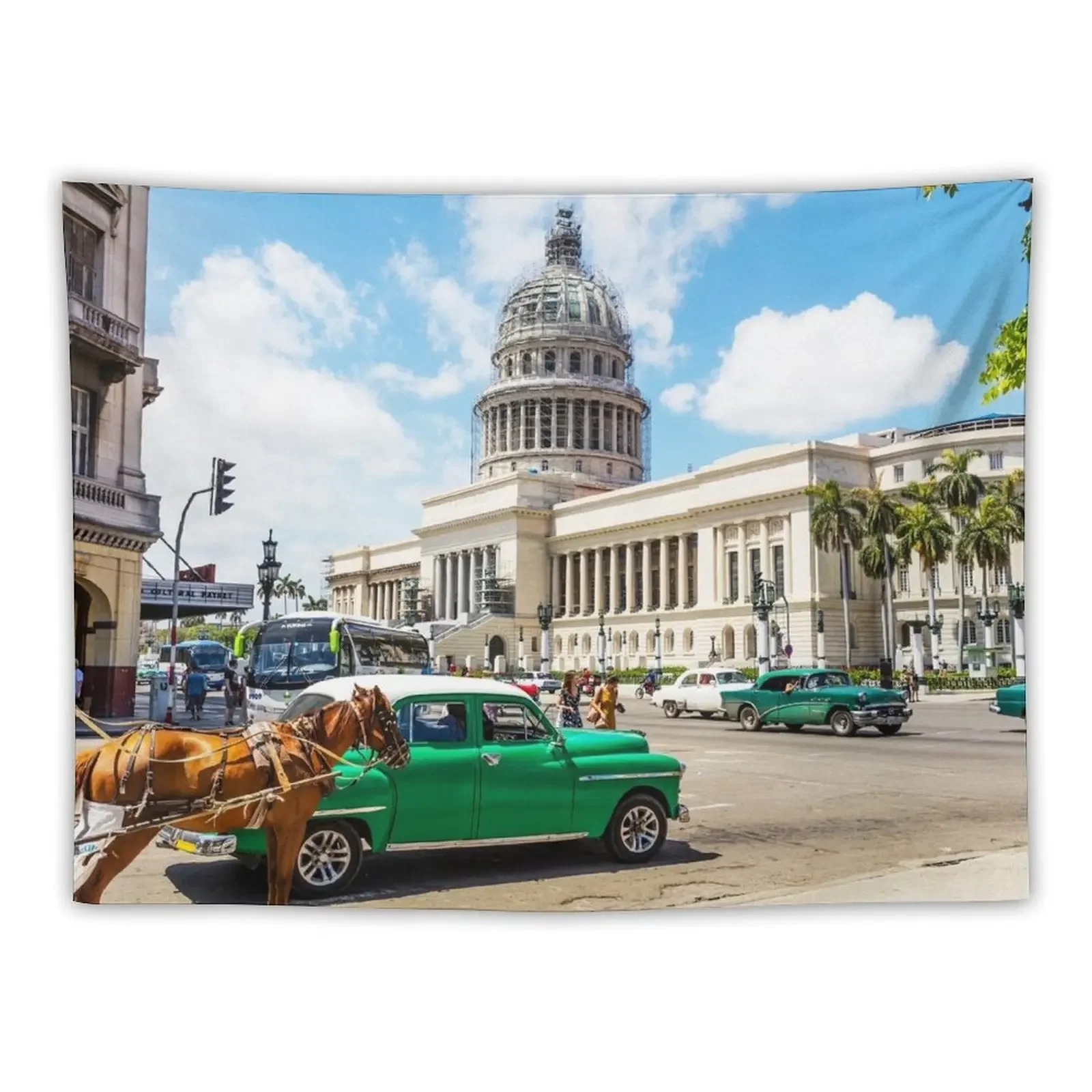 Capitol Building Havana Cuba Tapestry Room Decorations Aesthetics On The Wall Bedroom Decorations Bedroom Deco Tapestry