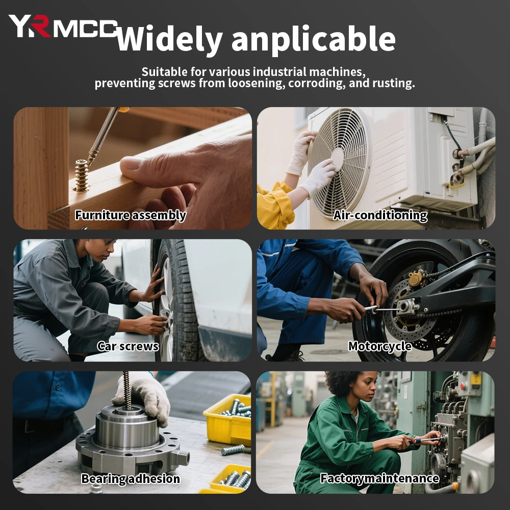 موضوع قفل سوبر الغراء 50 مللي مانع التسرب اللاهوائي مكافحة فضفاض المسمار وكيل الربط بسرعة الشفاء Threadlocker لاصق للمسمار #6