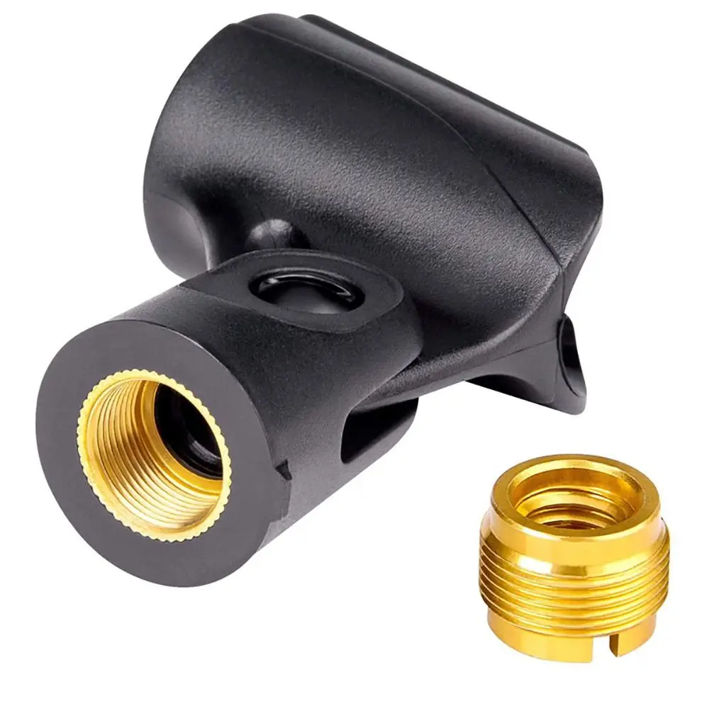 Durable de mano 3/8 "hembra micrófono Clip soporte de micrófono adaptador de tornillo micrófono inalámbrico