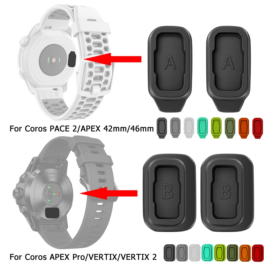 Dust Plug For Coros VERTIX 2 APEX Pro Charging Port Protector Silicone Cover For Coros Pace 2 APEX 42mm 46mm Watch Accessories