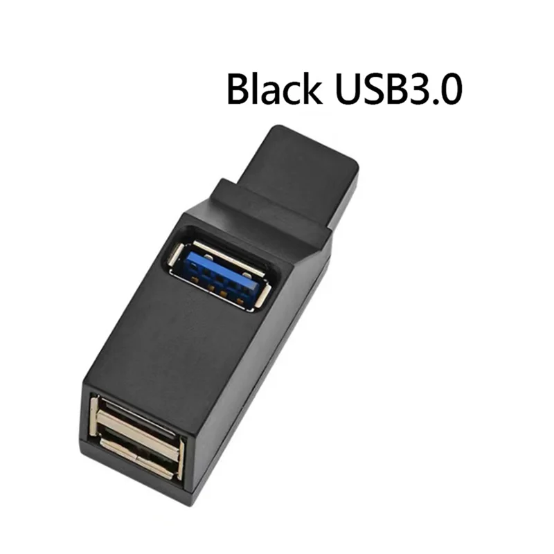 Adattatore HUB USB 3.0 Extender Mini Splitter Box 3 porte per PC Laptop Telefono cellulare Disco U ad alta velocità