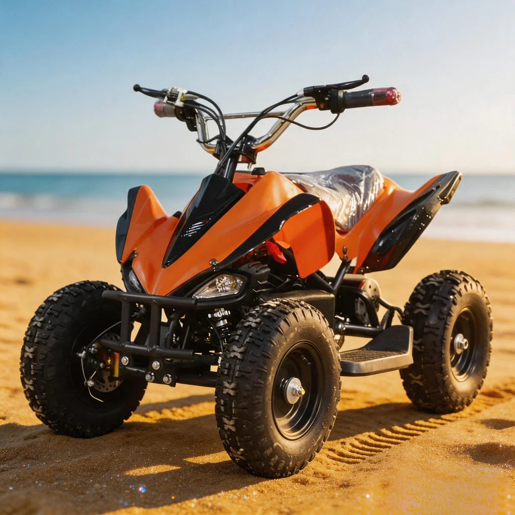 Children's 3-Speed Mini Electric 4-Wheel ATV, 36V 500W Off-Road Beach Buggy With Parental Remote, Battery Operated Quad Bike