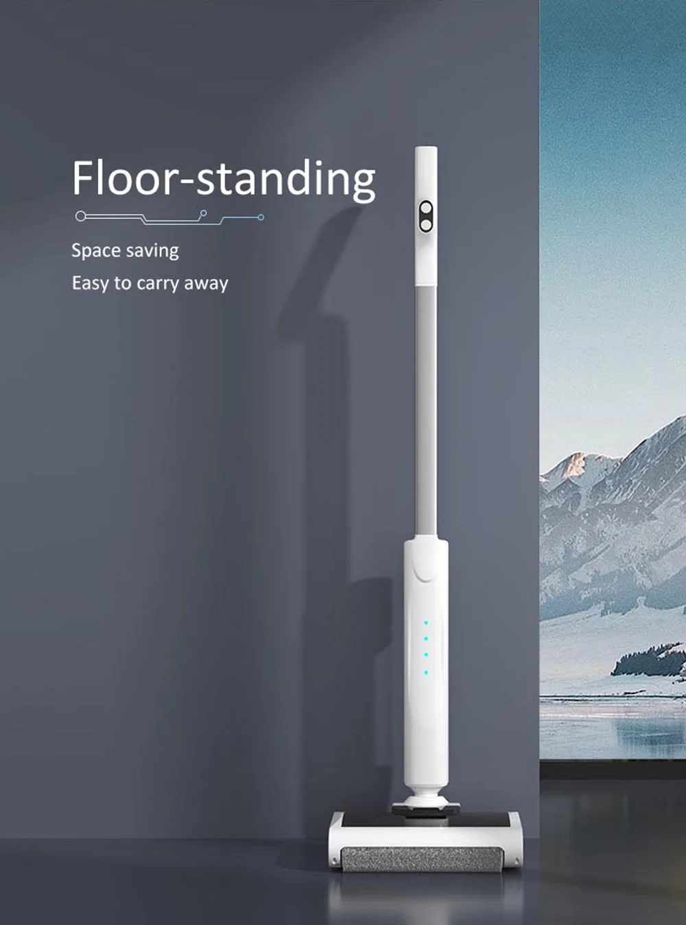 Household Wet and Dry Handheld Floor Scrubber Wireless Mopper and Cleaner Upright Washing Machines