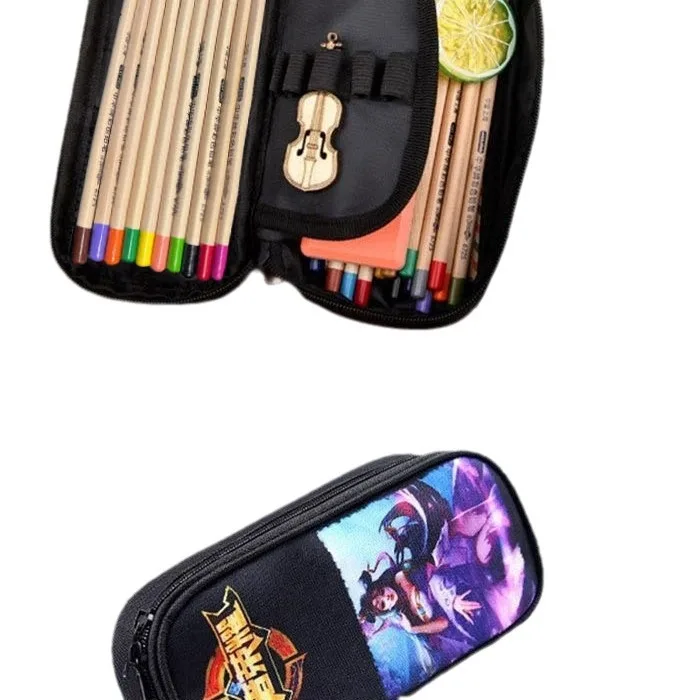 Cartoon Anime One Piece Luffy Zoro Sanji Marco Ace Sabo Pencil Case Stationery Box Students School Pen Pouch Bags Gifts