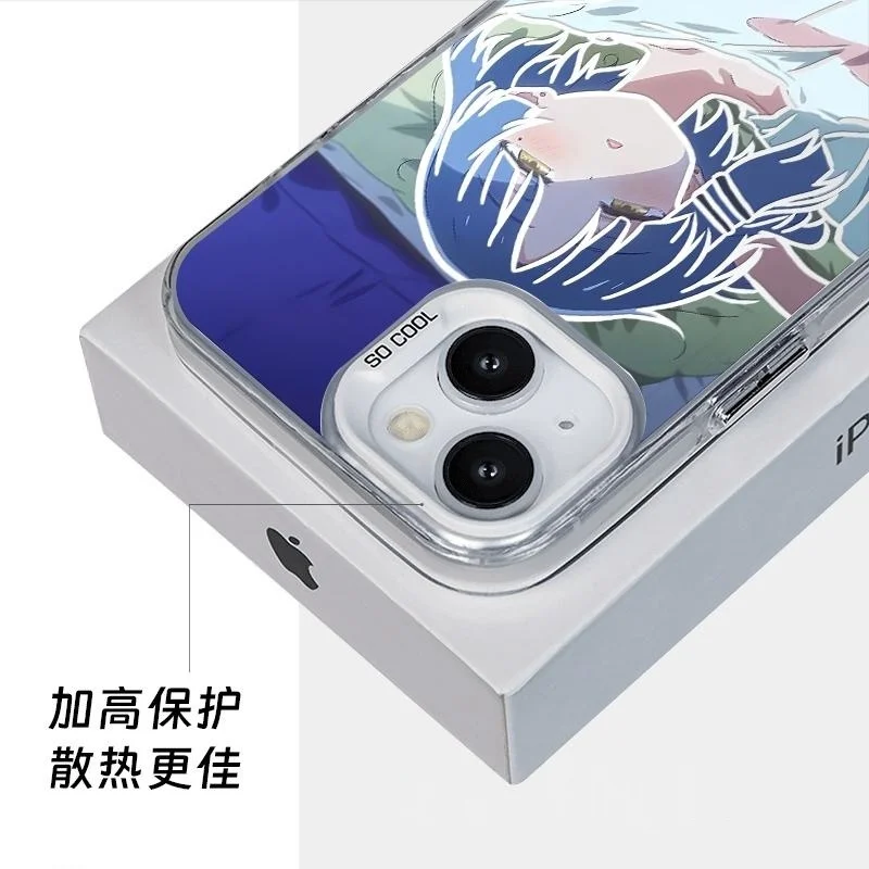 Capa de telefone linda menina Yamada Ryo para iPhone 11 12 13 14 15 16 17 Pro Max Plus XR mini Air Bocchi The Rock! Capa traseira do pijama