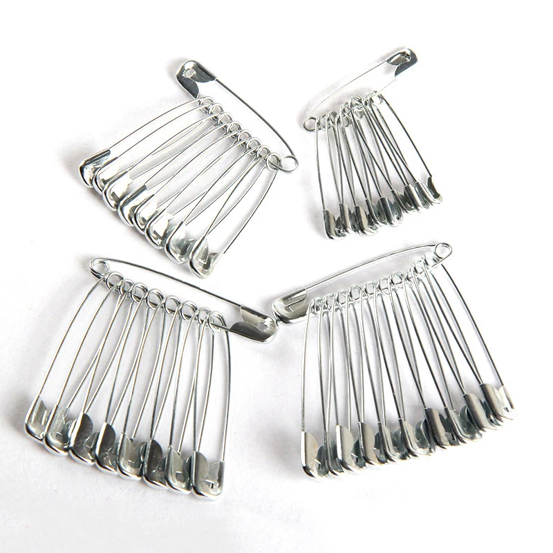 432/864pcs Safety Pins DIY Sewing Tools Accessory Silver Metal Needles Large Safety Pin Small Brooch Apparel Accessories