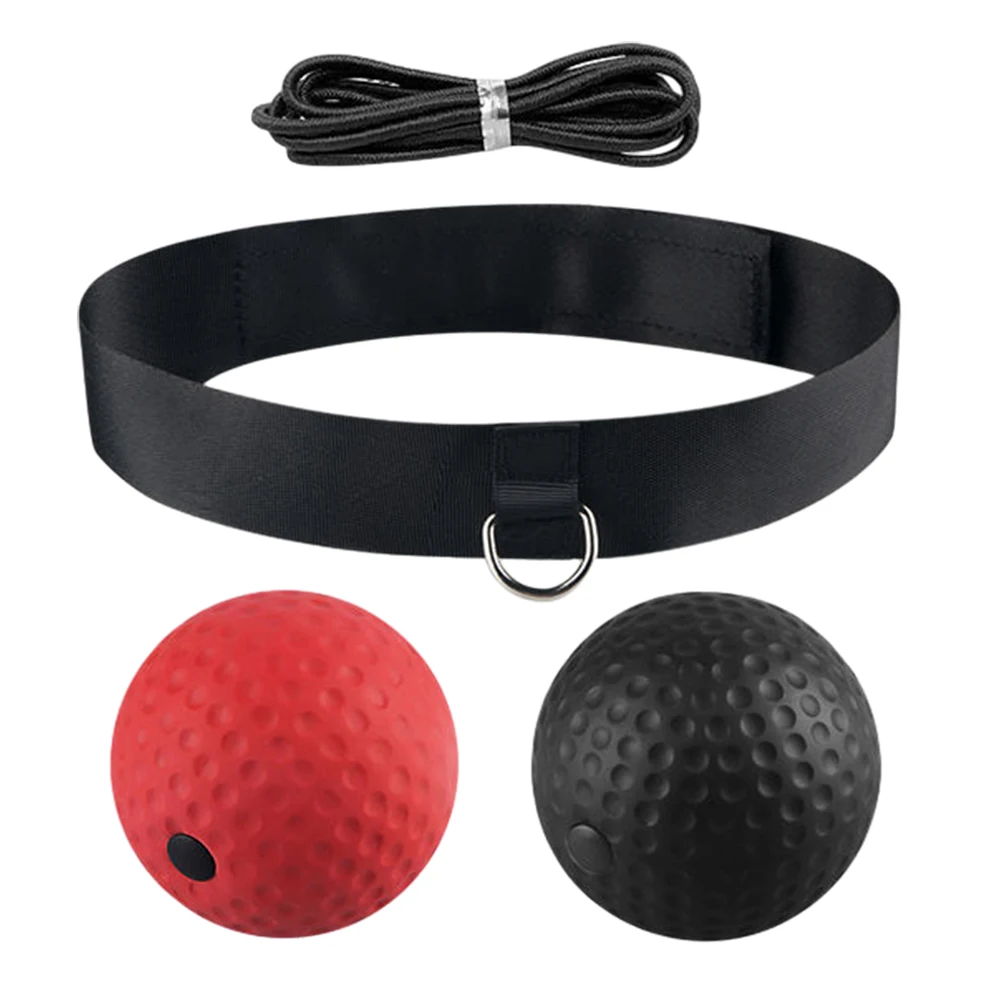 Reflex Punching Ball with Headband Stress Relief PU Boxing Training Ball Hand Eye Coordination Training PU Boxing Equipment