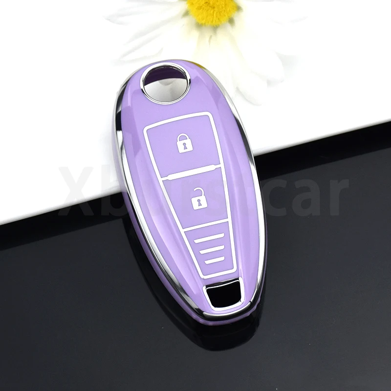 TPU Car Smart Key Cover Case Bag Shell Fob Holder For Suzuki Baleno Ertiga Ciaz Ignis Kizashi Swift SX4 S-cross Vitars Protector