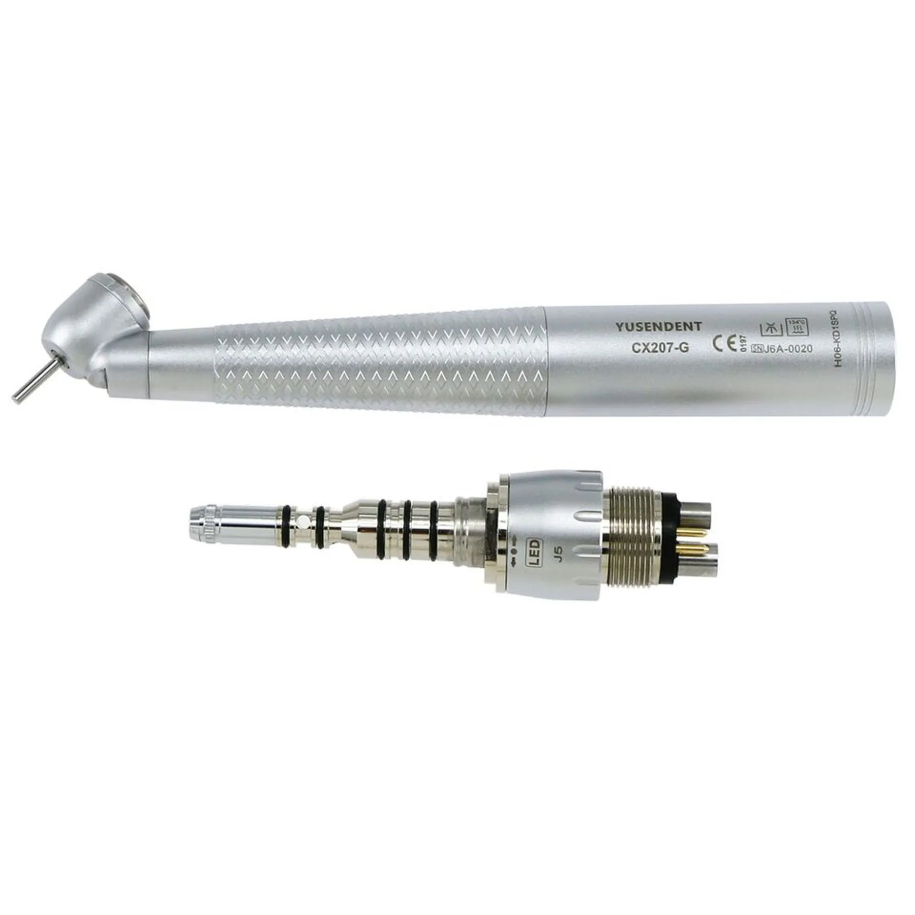 COXO Dental 45° LED Fiber Optic Surgical Turbine High Speed Handpiece Single Water Spray fit KaVo MULTIflex