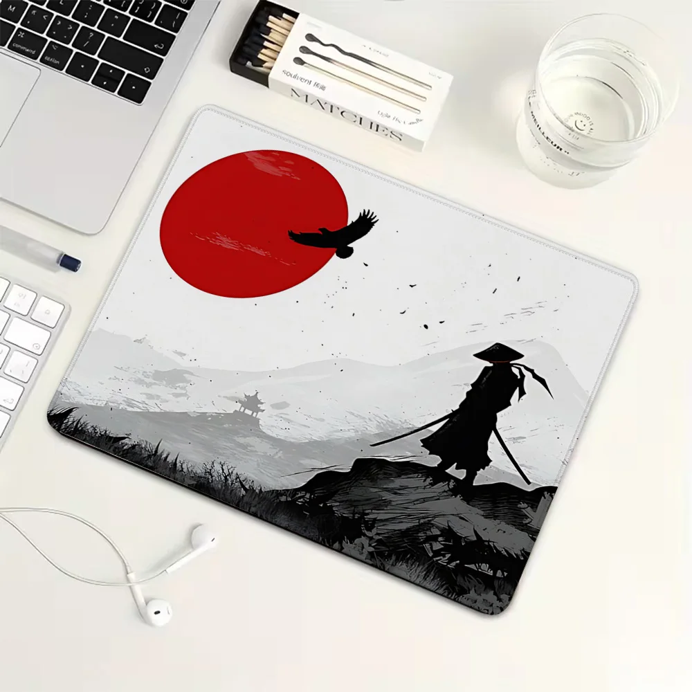 

Japanese-style red sun landscape Small Mouse Pad Rubber Gaming Mouse Pad Mechanical Keyboard Mat PC Gaming Accessories Desk Pad