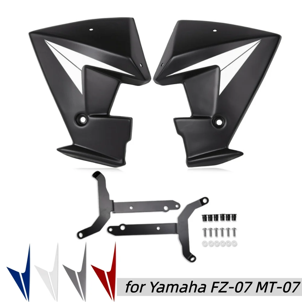 

Wolfline Radiator Fairing Cover Guard Motorcycle for Yamaha FZ-07 MT-07 2014-2017 Side Frame Fairings Cowl with 4 Color Decals
