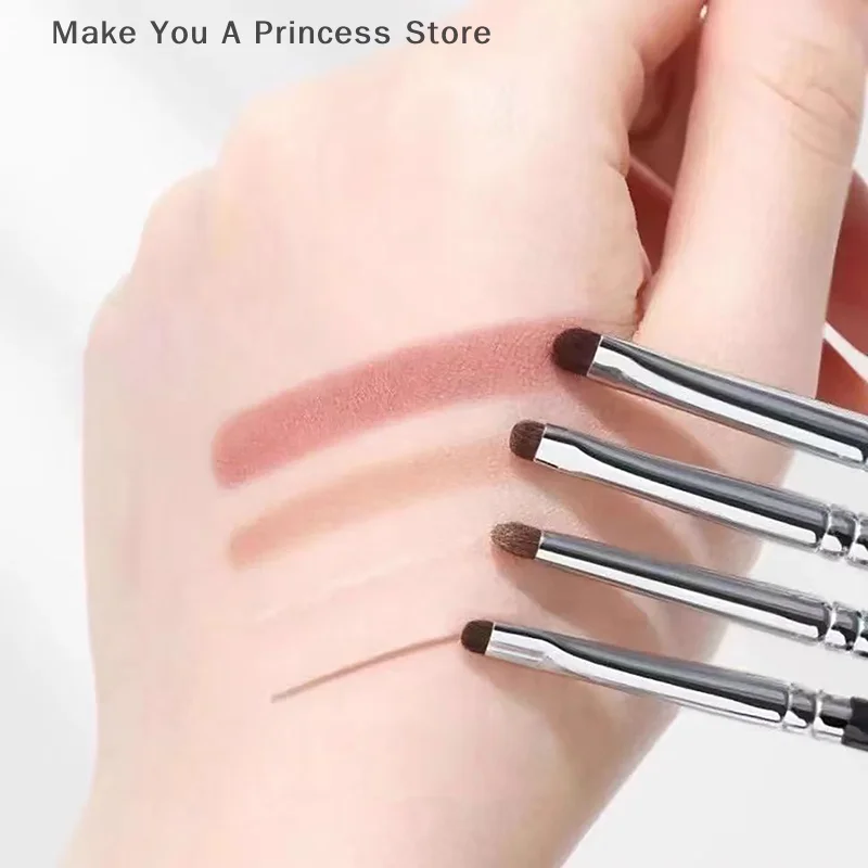 詳細 小さなアイシャドウ メイクアップ ブラシ アイライナー スマッジ ブラシ 馬毛アイシャドウ スマッジ ブラシ 小さなスモーキー ライナー メイクアップ ブラシ