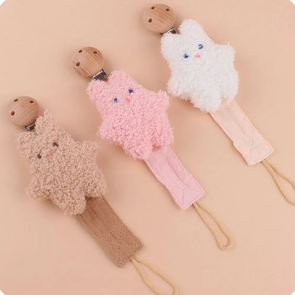 Animal Cartoon Baby Pacifier Chain Adjustable Linen Cotton Soother Holder Dummy Clips Teether Toys Straps Nipple Holder Clips