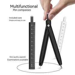 Student Compass and Ruler Set, Professional Drawing Tool, Suitable for School and Office Painting, Engineering Drawing