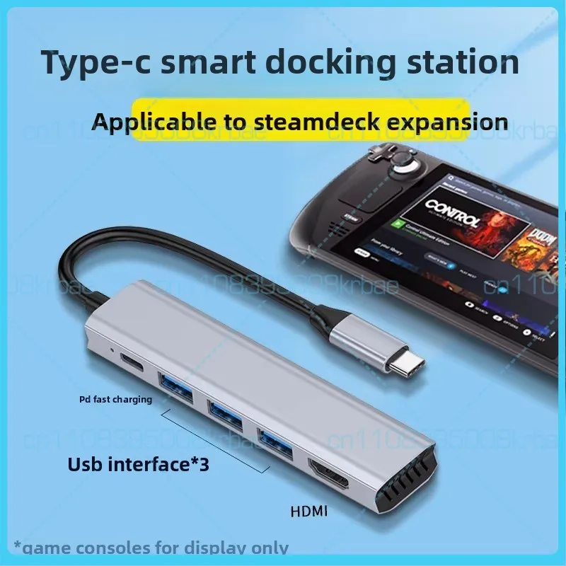 Base de Conexión para Steam Deck y ASUS ROG Ally, Concentrador USB, Salida HDMI para TV, Puerto Ethernet, Accesorios de Soporte