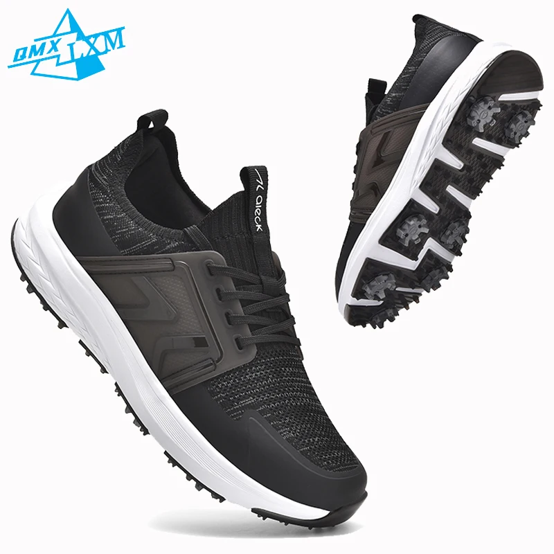 

2025 Golf Shoes Men White Professional Training Golf Sneakers Outdoor Non-Slip Golfler Footwear Luxury Sport Walking Shoes