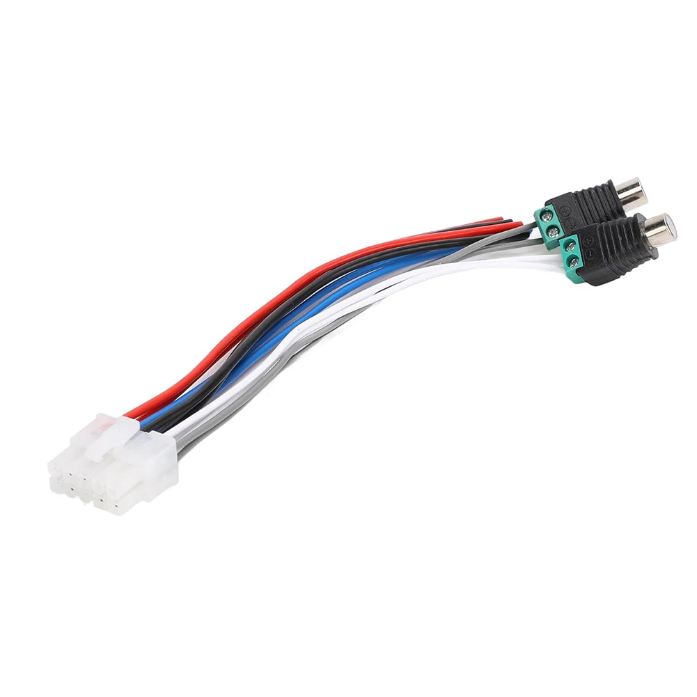Wire Harness 10 Pin Plug RCA Car Amplifier Speaker Power Input Wire Harness Compatible with Dual TBX10A Amplifier