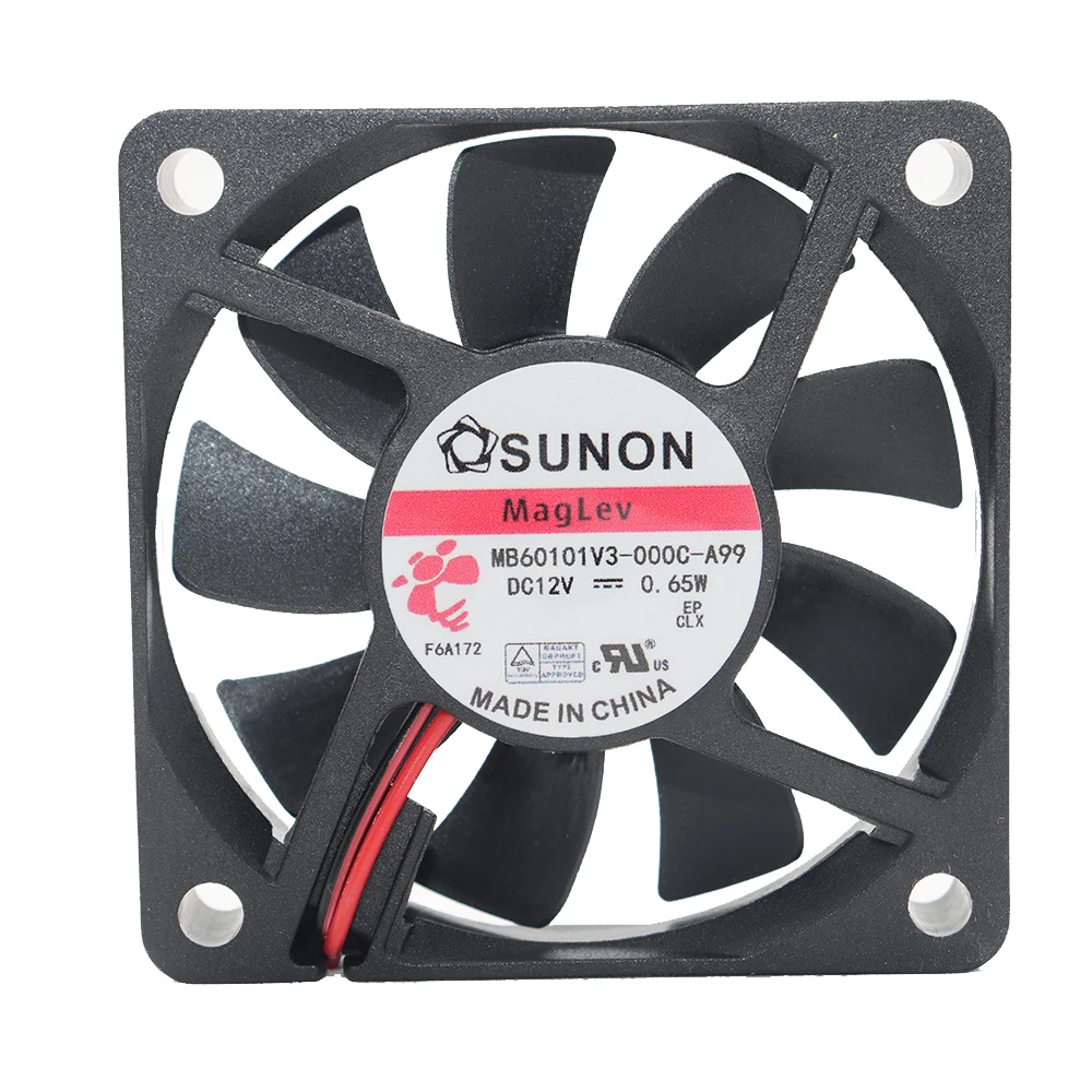 Jianzhun MB60101V3-000C-A99 6010 12V 0.65W Ultra-Thin Magnetic Levitation Bearing Cooling Fan