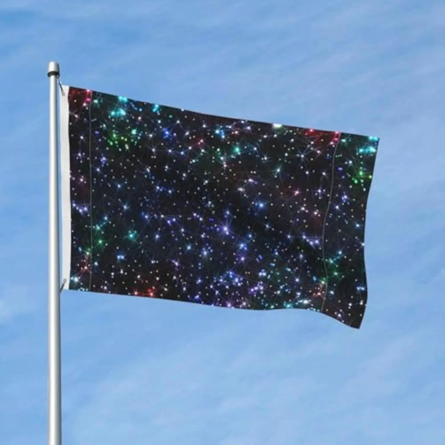 Interstellar Starry Sky Constellation Polyester Outdoor Flag Banner Garden Decor