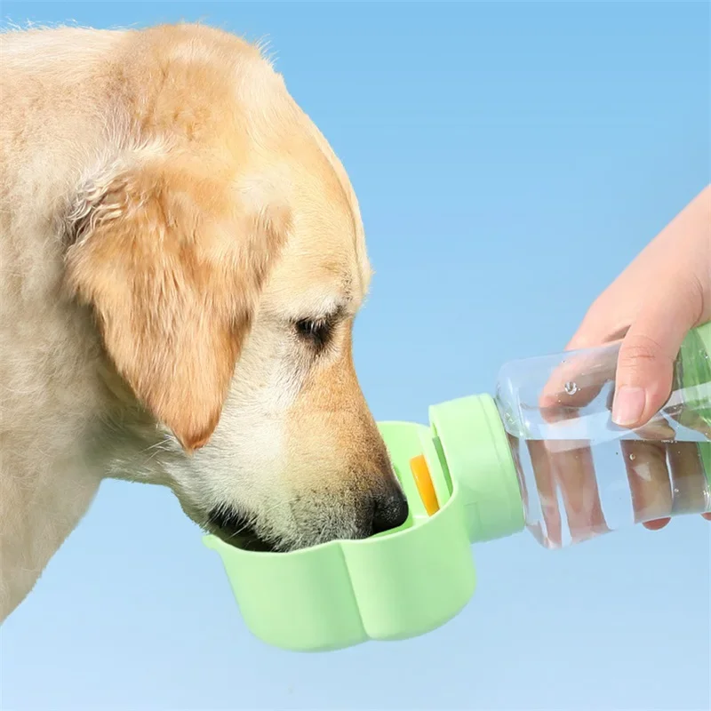 Assemblable Pet Portable Water Cup Accompanying Water Kettle Cat Drinking Fountain Dog Drinking Bottle Travel Supplies 360ml