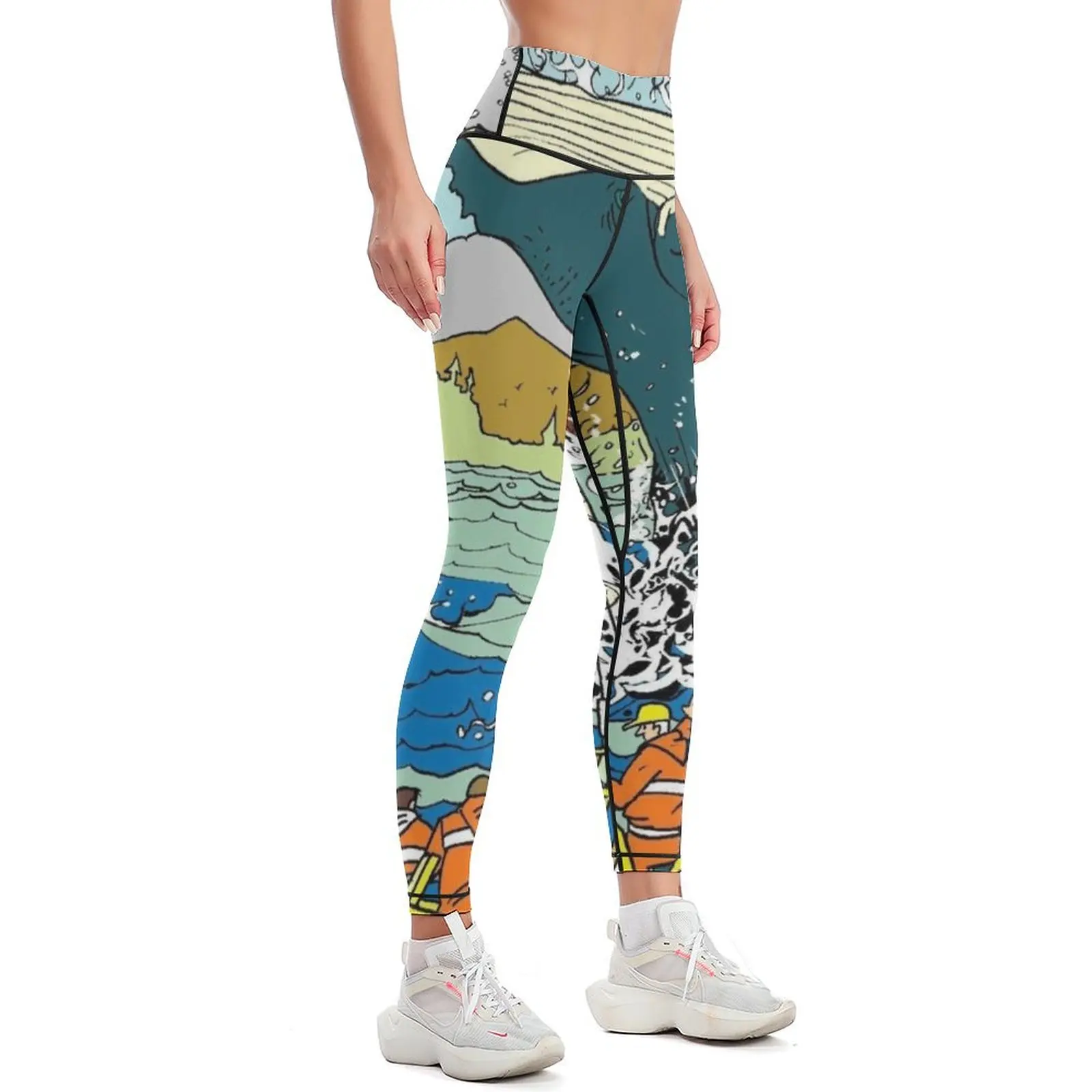 Jumping Whale Leggings active wear fitness set gym Womens Leggings