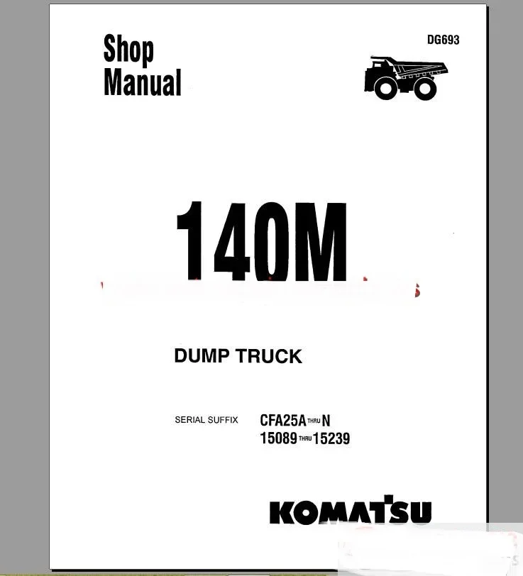 

Komatsu Rigid Dump Trucks All Shop Manual (ALL)