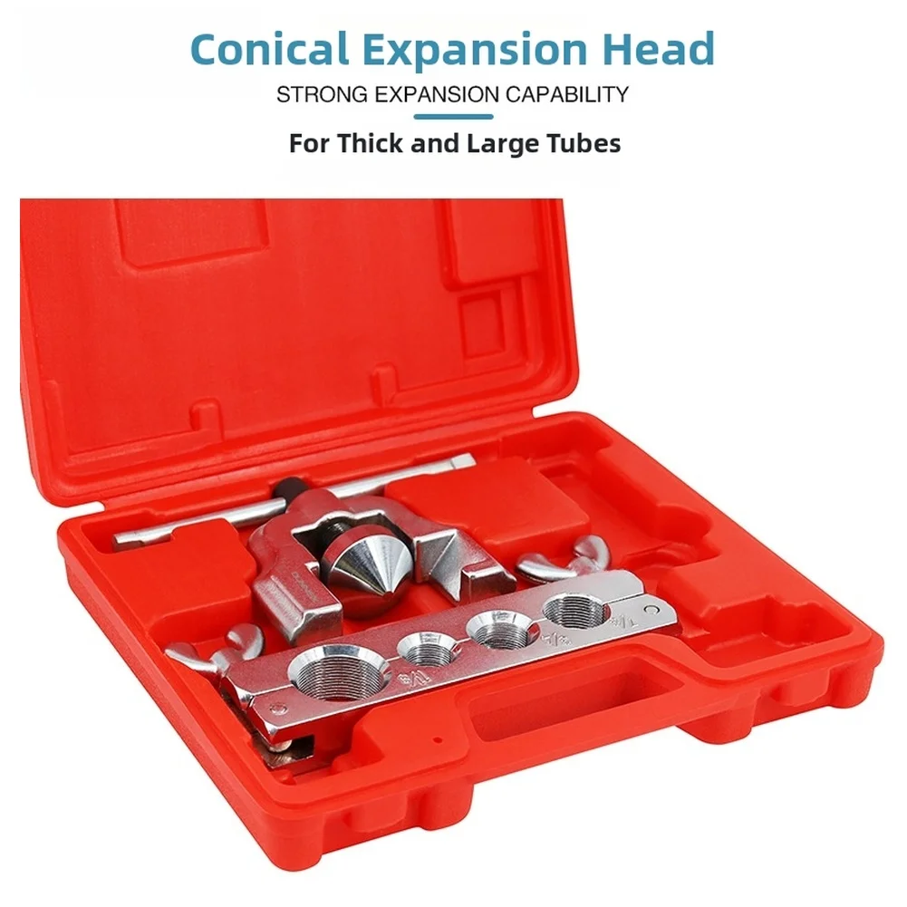 For Copper Pipe Flaring Tool 45 Degree Angle Precision Expansion Tool for 5/8 3/4 7/8 1-1/8 Inch Cold Storage Pipes