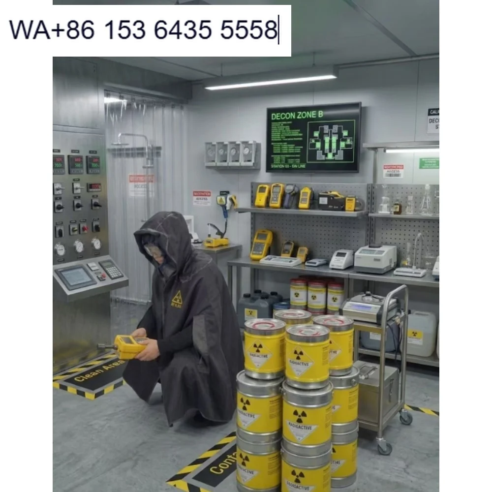 Industrial Radiation-Resistant Safety Cape Chemical Proof, Integrated Hood & Visor, Lightweight for Lab Emergency Use