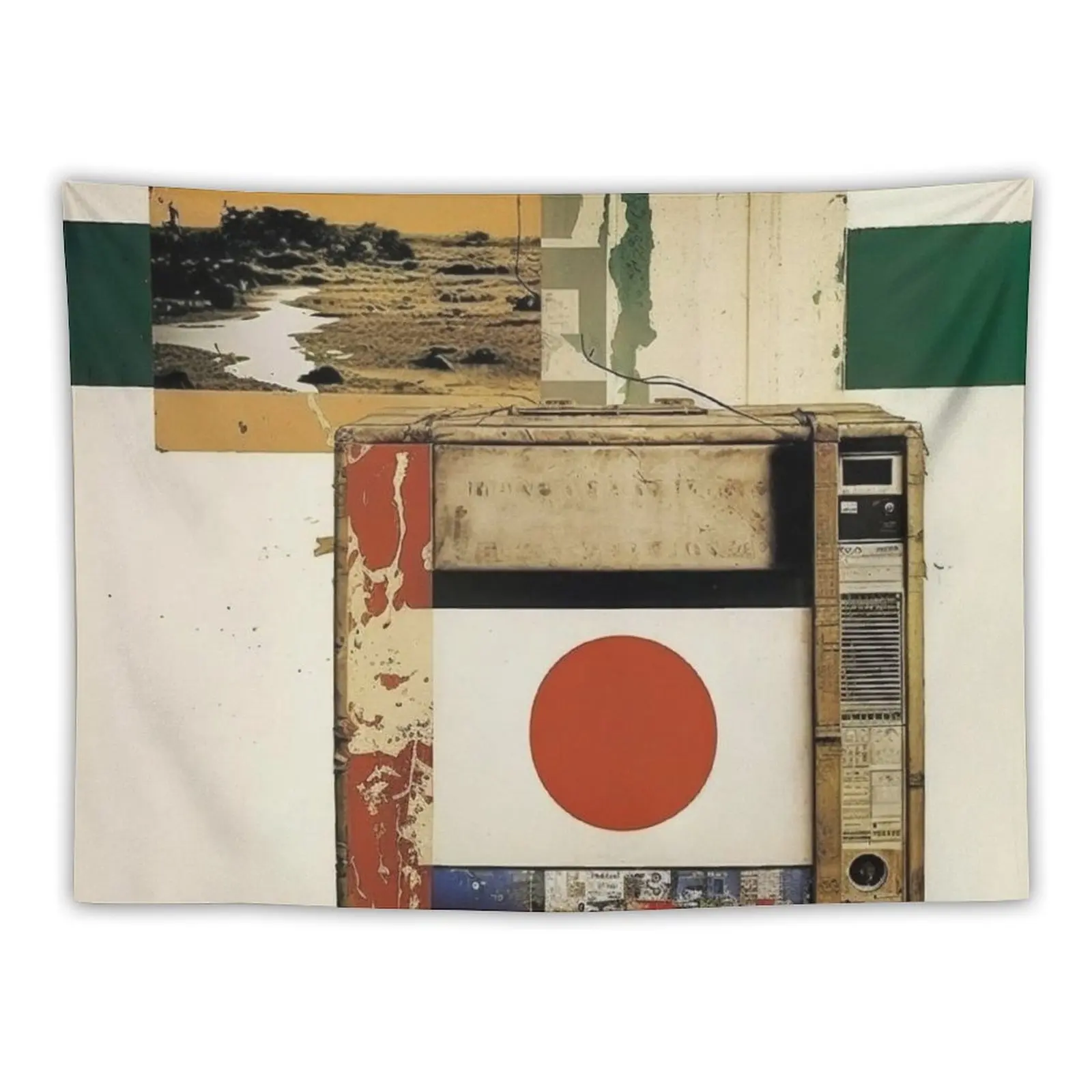 

Breaking Boundaries: A Post-Modern Contemporary Artwork Influenced by Robert Rauschenberg Tapestry Cute Room Decor Tapestry