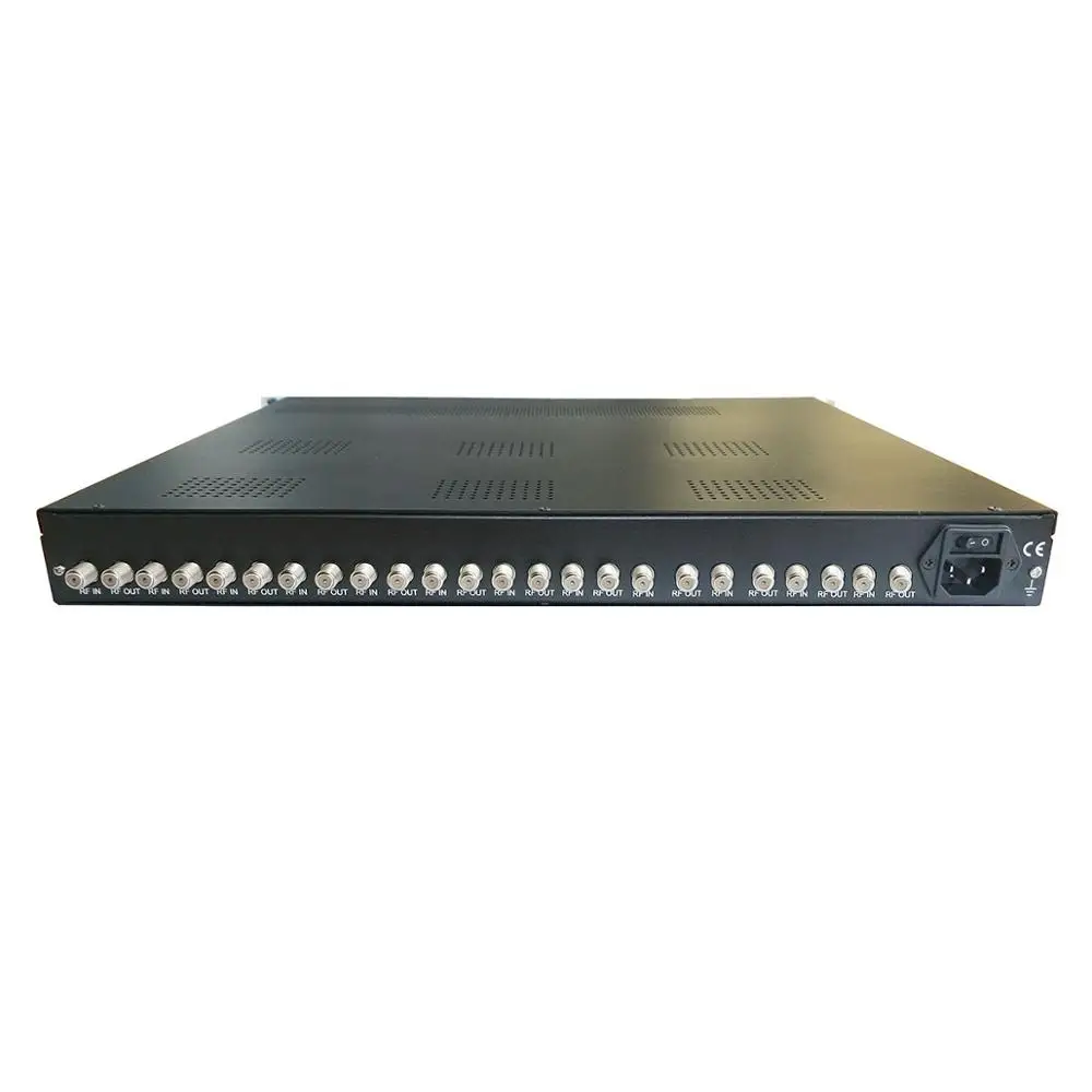 12-Channel Tuner IP Gateway DVB-C DVB-T DVB-T2 DVB-S DVB-S2 ISDB-T ATSC Receiver for Satellite Radio TV Broadcasting Equipment