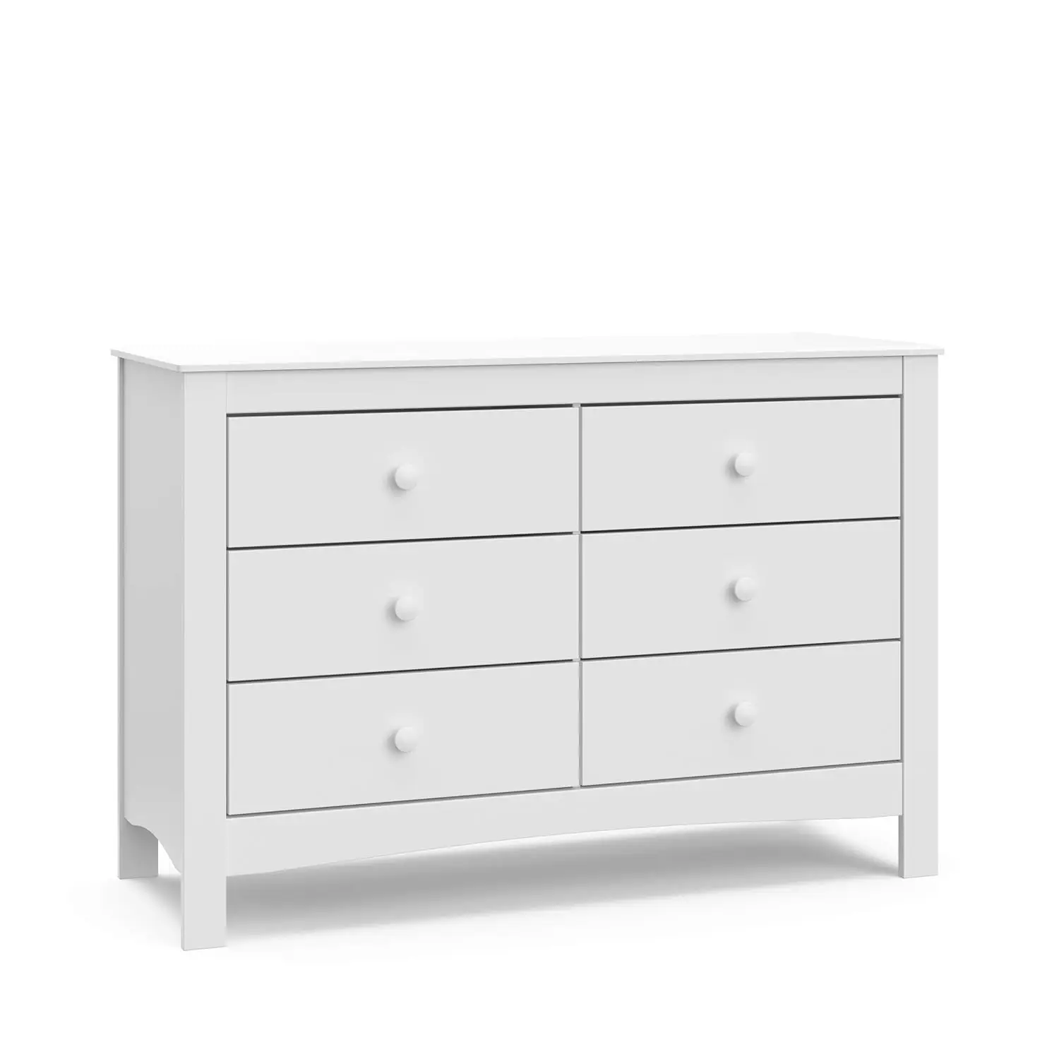 

6 Drawer Bedroom Dresser (White) – GREENGUARD Gold Certified Nursery Dresser for Kids Bedroom