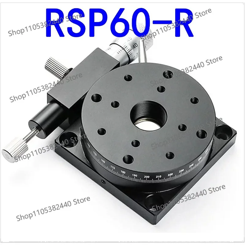 R-axis rotating platform High-precision displacement table 360 ° angle fine-tuning indexing disc Manual optical slide table