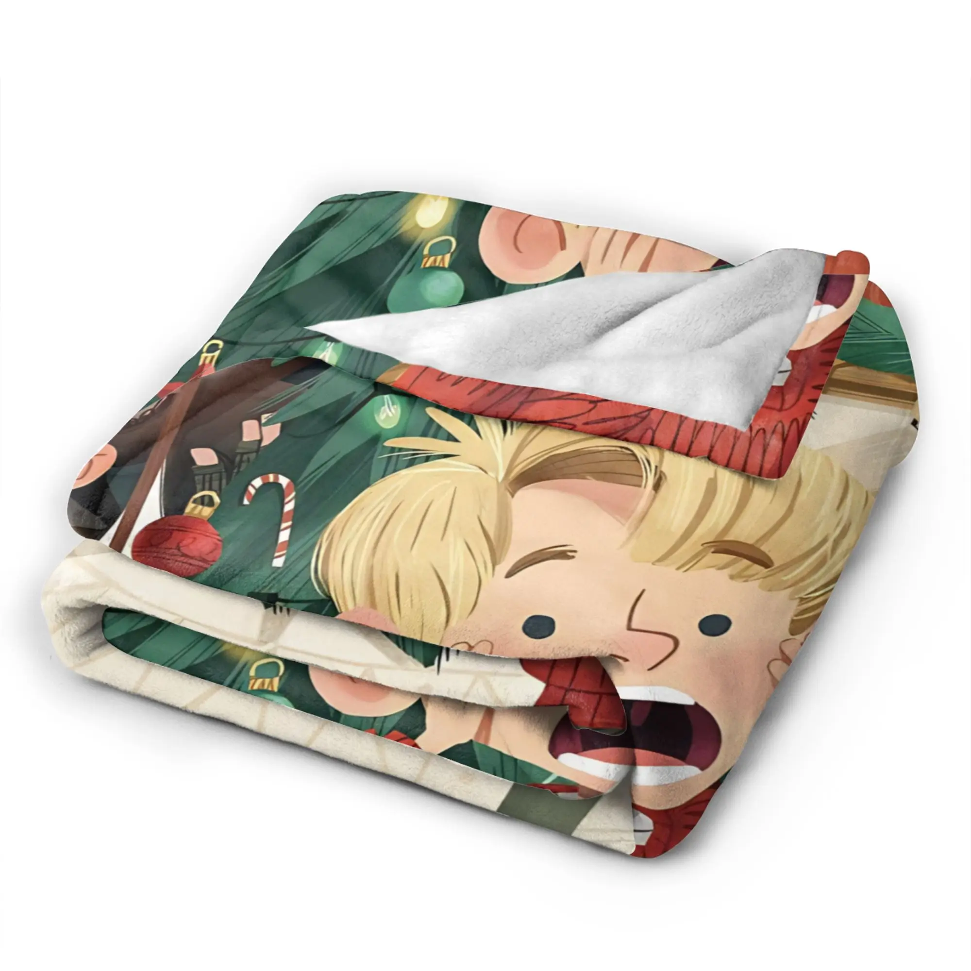 Home Alone Movie Kevin Comedy بطانية الصوف الشتاء لطيف الكرتون متعددة الوظائف سوبر لينة رمي بطانية للمفرش #5