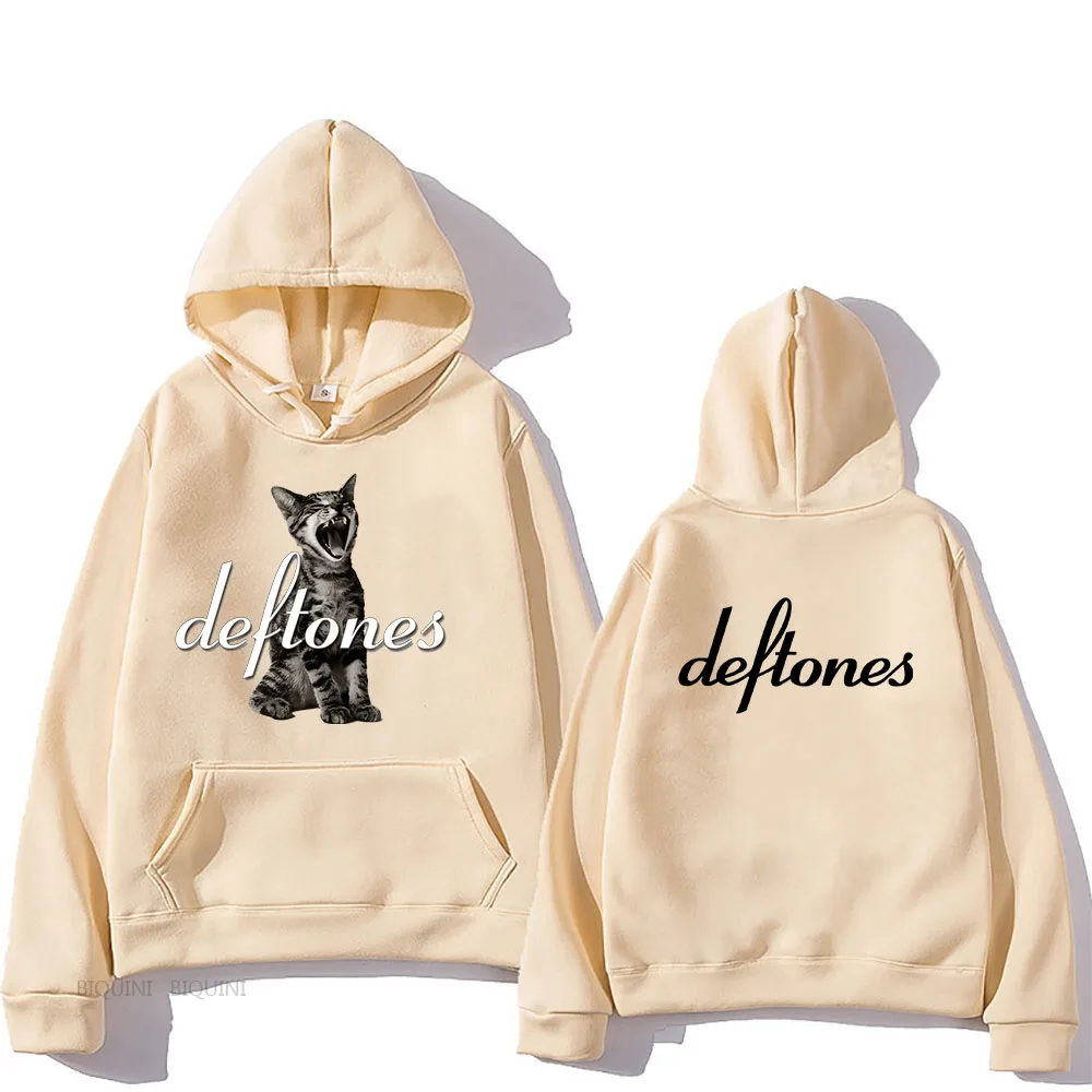 Deftones Around The Fur Tour Band Hoodie Punk Retro Pullover Hip Hop Band Hooded Unisex Street Casual Long Sleeve Hoodie New