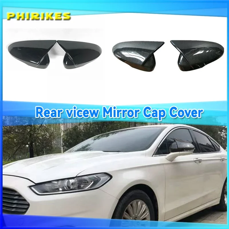 

Черные Зеркальные крышки с боковым крылом для FORD MONDEO MK5 2014-2019 MKV 5 крышек 2015 2016 2017 2018