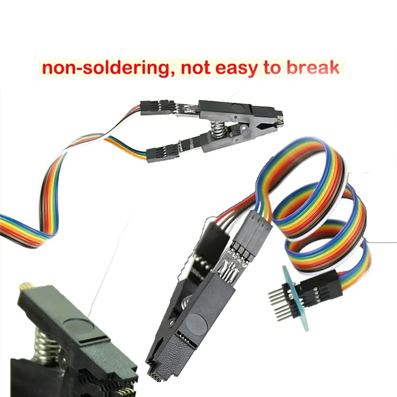 In-Circuit Programming Clip SOIC8 SOP8 Test For EEPROM 25CXX/24CXX/93CXX USB Programmer Support For TL866CS TL866A EZP2010